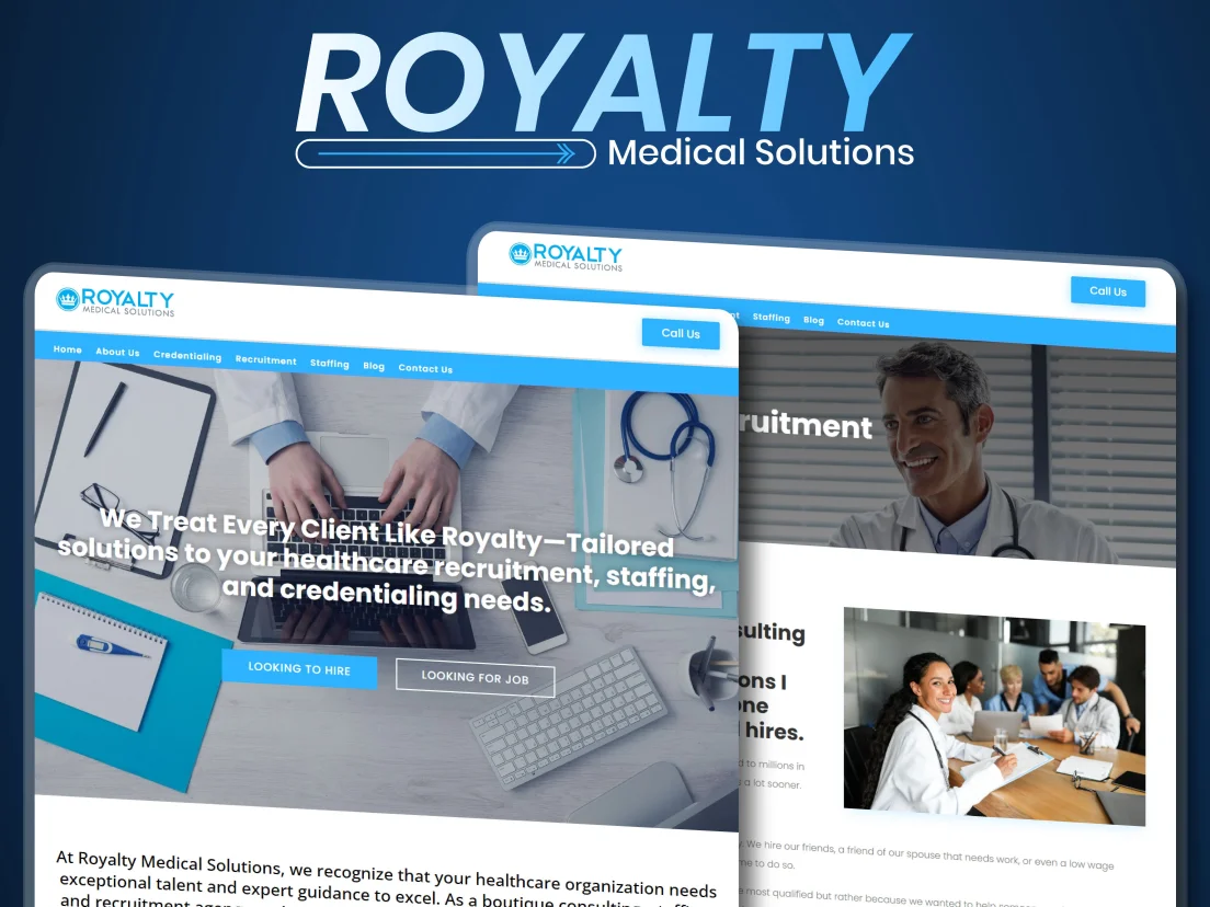 Case Study - Royalty Medical Solutions Website