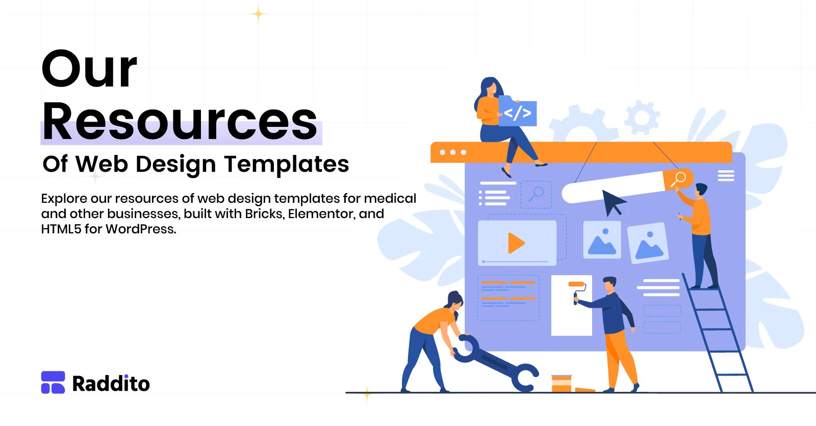 Our Resources Of Web Design Templates - Raddito